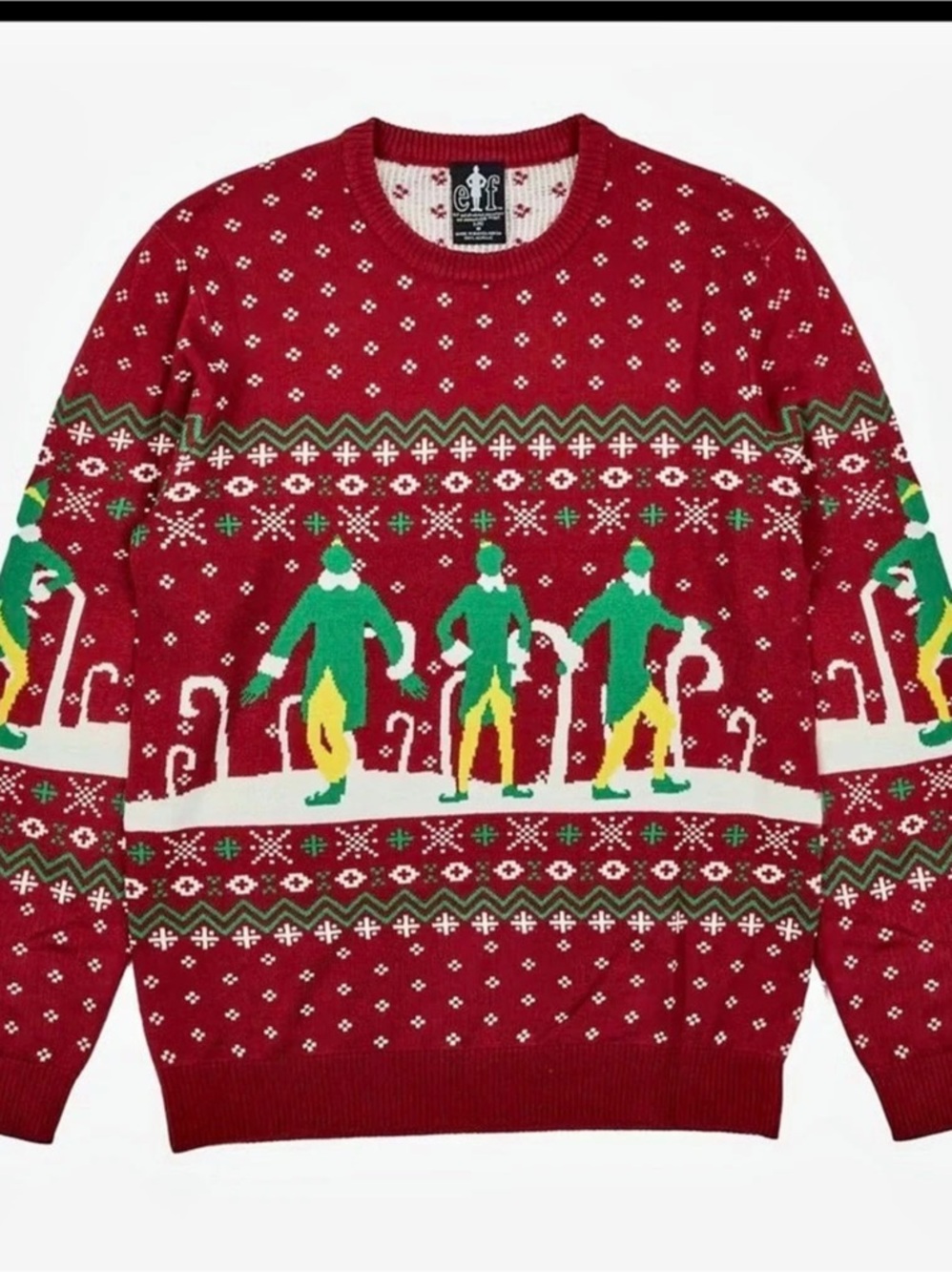 Elf Buddy the Elf Ugly Christmas Sweater for Adults